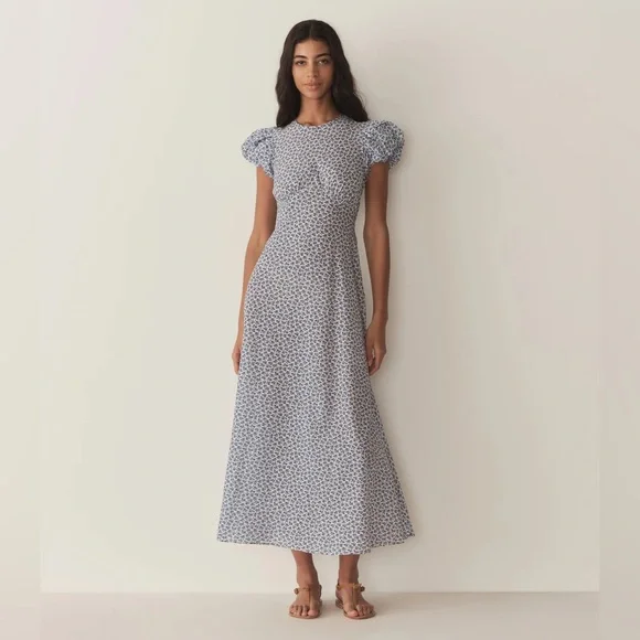 NWT Doen Romina Dress in Cornflower Hillside Bloom - Picture 1 of 11